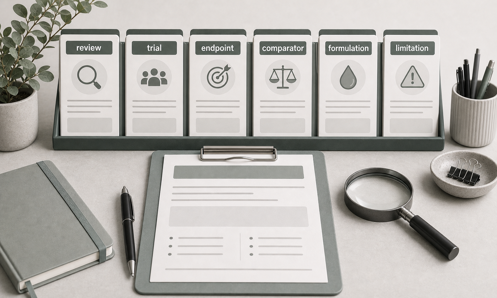 Source review desk for octenidine clinical evidence, comparators, formulations, and limitations.
