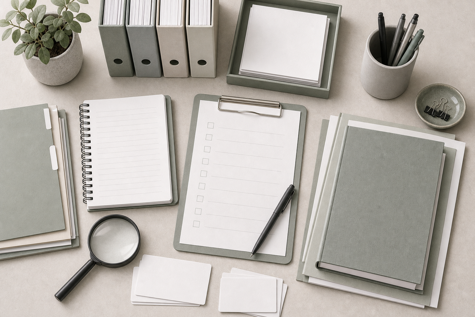 Neutral clinical review workspace with blank notes, a product-neutral bottle silhouette, and source markers.